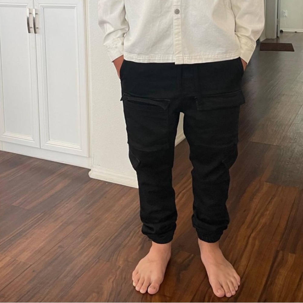 Zara Men's Black Trousers Jogger Pants - Picture 7 of 17